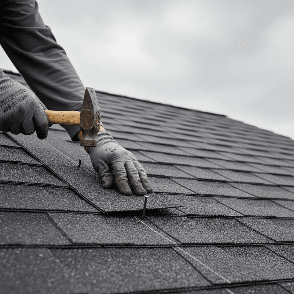 Roofer talking with a homeowner about material choices beside a house